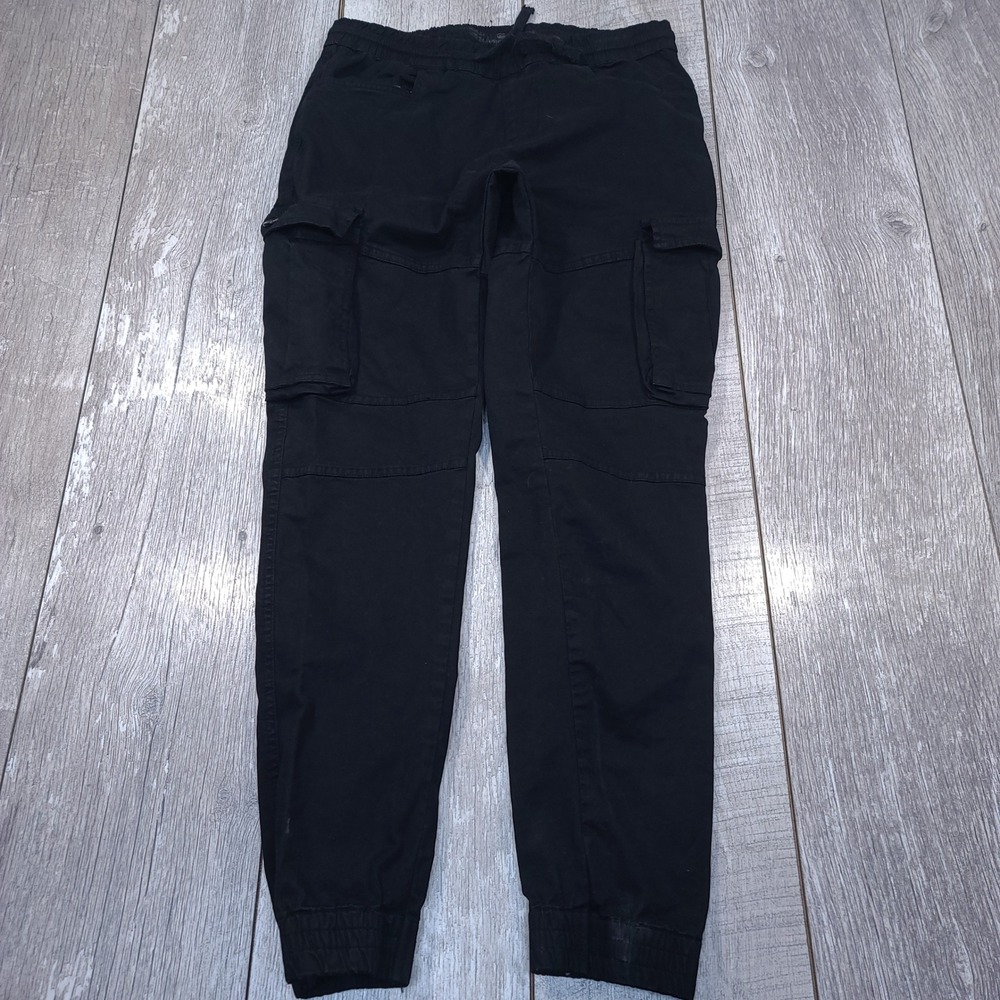 G-Star Raw Cargo Pants Mens 32 Black Droner Relaxed Tapered Jogger D16211